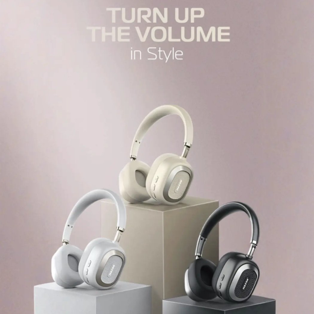 Maxon WH-01 Wireless Headphones | Over-Ear Headphones | 3 Colors | Bluetooth 5.3 | Deep Bass + HD Sound | 50H Playtime | Comfort Fit